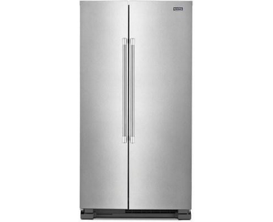 Maytag 36-Inch, 25 Cu.Ft. Freestanding Side-By-Side Refrigerator With Brighseries™ Led Lighting - MSS25N4MKZ
