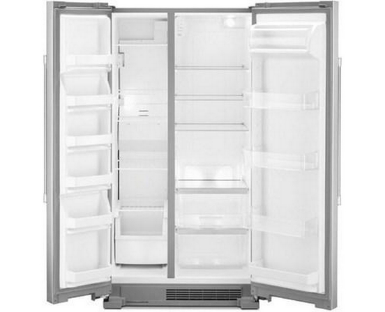 Maytag 36-Inch, 25 Cu.Ft. Freestanding Side-By-Side Refrigerator With Brighseries™ Led Lighting - MSS25N4MKZ