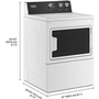Maytag 7.4 Cu. Ft. Gas Dryer With Intellidry® Sensor - MGDP586KW