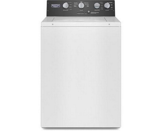 Maytag 3.5 Cu. Ft. Top Loading Washer With Dual-Action Agitator - MVWP586GW