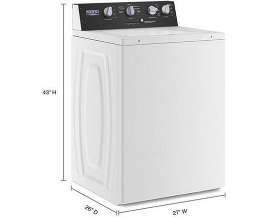 Maytag 3.5 Cu. Ft. Top Loading Washer With Dual-Action Agitator - MVWP586GW