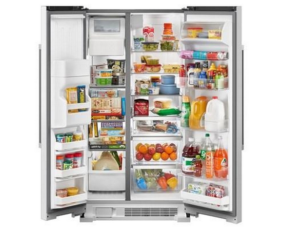 Maytag 36 In. 25 Cu. Ft.  Side-By-Side Refrigerator - MRSF4036PW