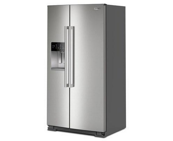 Maytag 36-Inch, 21 Cu. Ft. Side-Bye-Side Refrigerator With Ice And Water Dispenser - MRSC6636RZ