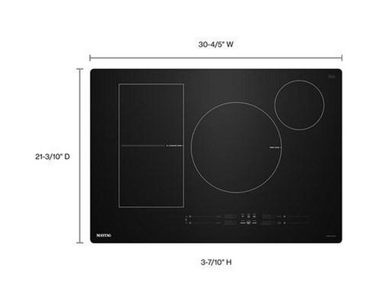 Maytag 30-Inch Built-In Induction Cooktop With Power Boost - MCIT8030SB