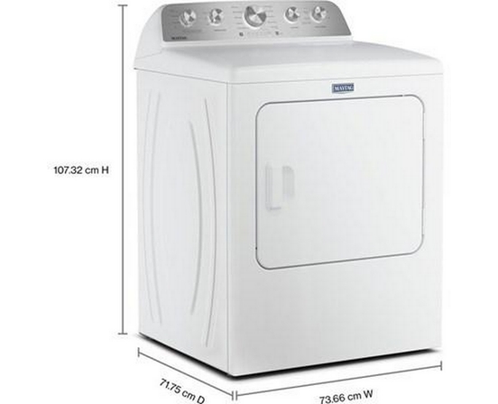 Maytag 7.0 Cu. Ft. Electric Dryer With Pet Pro Option - YMED5605RW