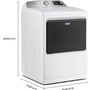 Maytag 7.4 Cu. Ft. Gas Dryer With Pet Pro Option - MGD7205RW