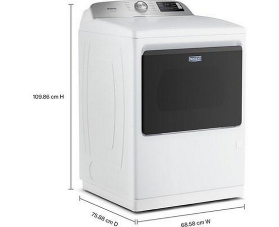 Maytag 7.4 Cu. Ft. Electric Dryer With Pet Pro Option - YMED7205RW