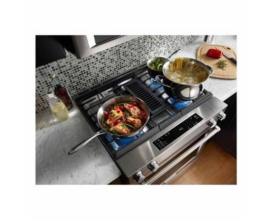 KitchenAid 30-Inch Slide-In Dual-Fuel Range - KSDG950ESS