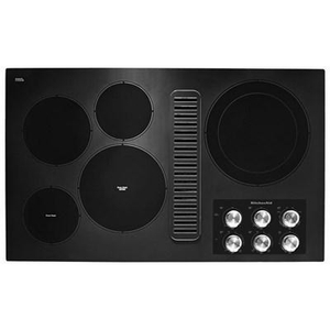 KitchenAid 36-Inch Built-In Electric Cooktop With 5 Elements - KCED606GBL