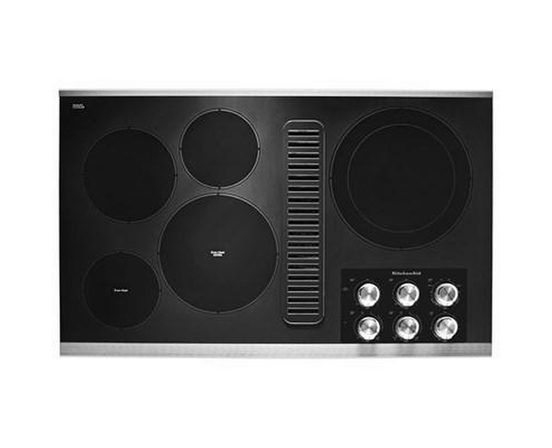 KitchenAid 36-Inch Built-In Electric Cooktop With 5 Elements - KCED606GSS