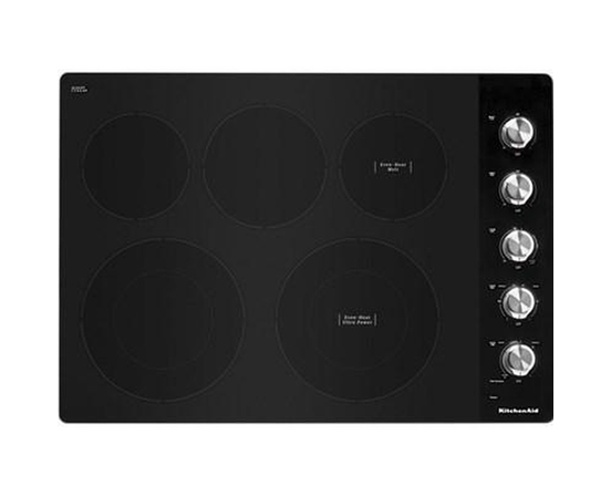 KitchenAid 30-Inch Built-In Electric Cooktop With 5 Elements - KCES550HSS
