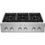 KitchenAid 36-Inch Built-In Gas Rangetop With Ultra Power™ Dual-Flame Burners - KCGC506JSS