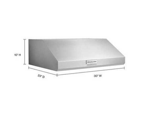 KitchenAid 30-Inch Commercial-Style Series Under Cabinet Range Hood - KVUC600KSS