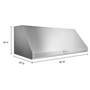 KitchenAid 48-Inch Commercial-Style Wall Mount Hood Shell - KVWC908KSS