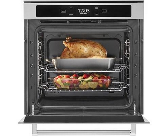 KitchenAid 24-Inch, 2.9 Cu. Ft. Built-In Single Wall Oven With Wi-Fi Connectivity - YKOSC504PPS