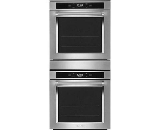 KitchenAid 24-Inch, 5.8 Cu. Ft. Built-In Double Wall Oven With Wi-Fi Connectivity - KODC504PPS