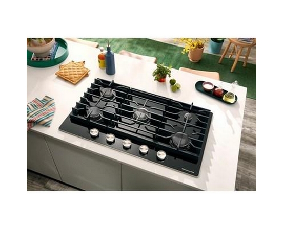 KitchenAid 30-Inch Built-In Gas Cooktop With 5 Burners - KCGG530PBL