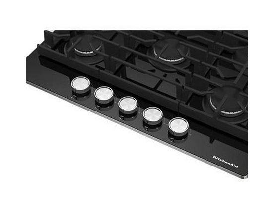 KitchenAid 30-Inch Built-In Gas Cooktop With 5 Burners - KCGG530PBL