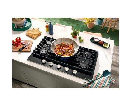 KitchenAid 36-Inch Built-In Gas Cooktop With 5 Burners - KCGG536PBL