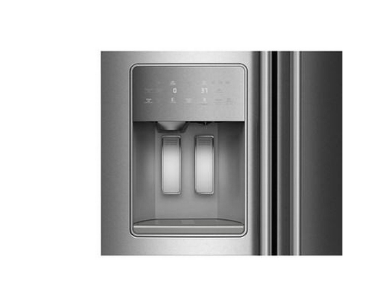 KitchenAid 36-Inch, 21 Cu. Ft. Counter-Depth, Side-By-Side Refrigerator With Ice And Water Dispenser - KRSC536RPS