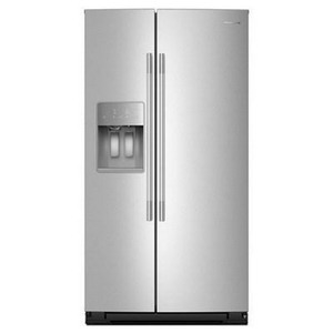 KitchenAid 36-Inch, 28 Cu. Ft. Side-By-Side Refrigerator With Ice And Water Dispenser - KRSF536RPS