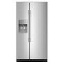 KitchenAid 36-Inch, 28 Cu. Ft. Side-By-Side Refrigerator With Ice And Water Dispenser - KRSF536RPS