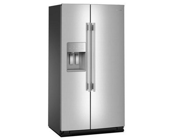 KitchenAid 36-Inch, 28 Cu. Ft. Side-By-Side Refrigerator With Ice And Water Dispenser - KRSF536RPS