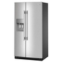 KitchenAid 36-Inch, 28 Cu. Ft. Side-By-Side Refrigerator With Ice And Water Dispenser - KRSF536RPS