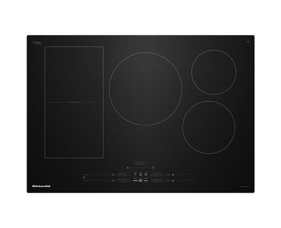 KitchenAid 30-Inch Built-In Temp Cook™ Induction Cooktop With 5 Cooking Zones - KCIT730SBL
