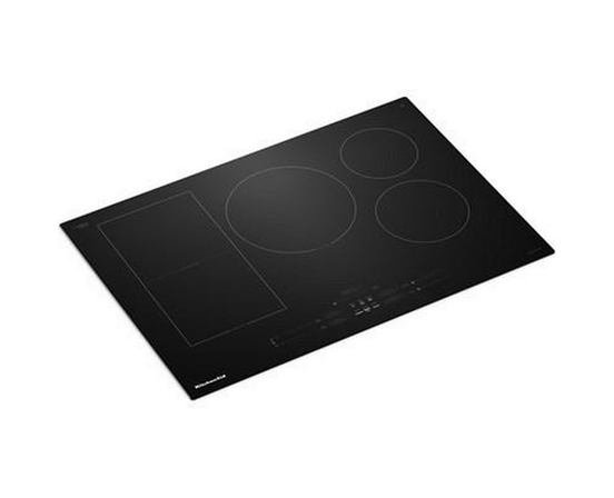 KitchenAid 30-Inch Built-In Temp Cook™ Induction Cooktop With 5 Cooking Zones - KCIT730SBL
