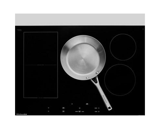 KitchenAid 30-Inch Built-In Temp Cook™ Induction Cooktop With 5 Cooking Zones - KCIT730SBL