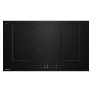 KitchenAid 36-Inch Built-In Temp Cook™ Induction Cooktop With 5 Cooking Zones - KCIT736SBL
