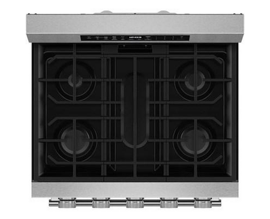 KitchenAid 30-Inch Smart Freestanding Gas Range With Convection - KFGS530SPS