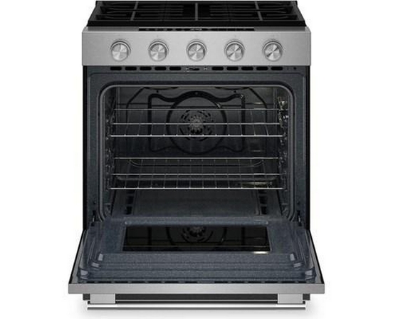 KitchenAid 30-Inch Smart Slide-In Gas Range With Convection Cooking Modes - KSGS330SPS