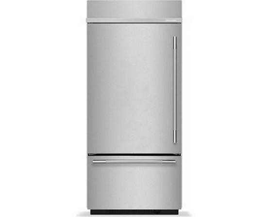KitchenAid 36-Inch, 20.8 Cu. Ft. Built-In Bottom Freezer Refrigerator - KBBL336SPS