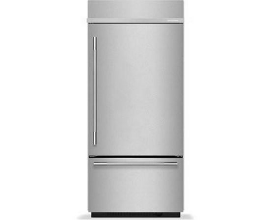 KitchenAid 36-Inch, 20.8 Cu. Ft. Built-In Bottom Freezer Refrigerator - KBBR336SPS