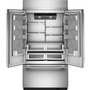KitchenAid 42-Inch, 24.2 Cu. Ft. Built-In French 3-Door Refrigerator - KBFN542SPS