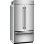 KitchenAid 42-Inch, 24.2 Cu. Ft. Built-In French 3-Door Refrigerator - KBFN542SPS