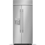 KitchenAid 36-Inch, 20.8 Cu. Ft. Built-In Side-By-Side Refrigerator With External Water And Ice Dispensing System - KBSD736SPS