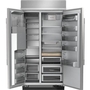 KitchenAid 42-Inch, 25.1 Cu. Ft. Built-In Side-By-Side Refrigerator With External Water And Ice Dispensing System - KBSD742SPS