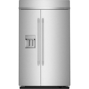 KitchenAid 48-Inch, 29.4 Cu. Ft. Built-In Side-By-Side Refrigerator With External Water And Ice Dispensing System - KBSD748SPS