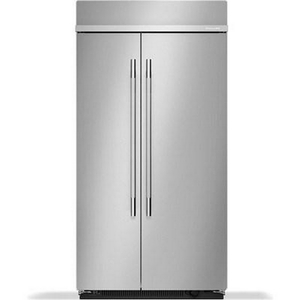 KitchenAid 42-Inch, 25.5 Cu. Ft. Built-In Side-By-Side Refrigerator With Platinum Interior - KBSN742SPS