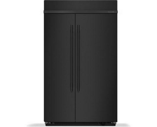 KitchenAid 48-Inch, 30 Cu. Ft. Built-In Side-By-Side Refrigerator With Platinum Interior - KBSN748SBE