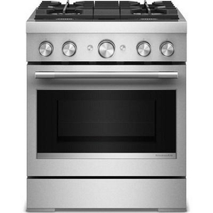 KitchenAid 30-Inch Freestanding Commercial-Style Dual-Fuel Range - KFDS930SSS