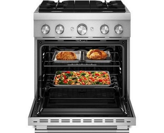 KitchenAid 30-Inch Freestanding Commercial-Style Dual-Fuel Range - KFDS930SSS