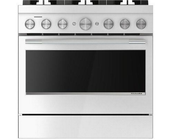 KitchenAid 36-Inch Freestanding Commercial-Style Dual-Fuel Range - KFDS936SSS