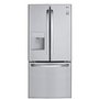 LG 30-Inch, 21.8 Cu.Ft. Freestanding French 3-Door Refrigerator With External Water Dispensing System - LRFWS2200S