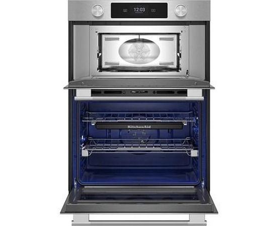 KitchenAid 27-Inch Built-In Combination Wall Oven With Microwave Oven With Convection Technology - KOEC727SPS