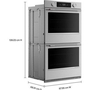 KitchenAid 27-Inch Built-In Double Wall Oven With Convection Technology - KOED727SPS