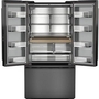 KitchenAid 36-Inch, 24 Cu. Ft. Counter-Dept French 3-Door Refrigerator With Internal Water Dispenser And Ice Maker - KRFC236SBE